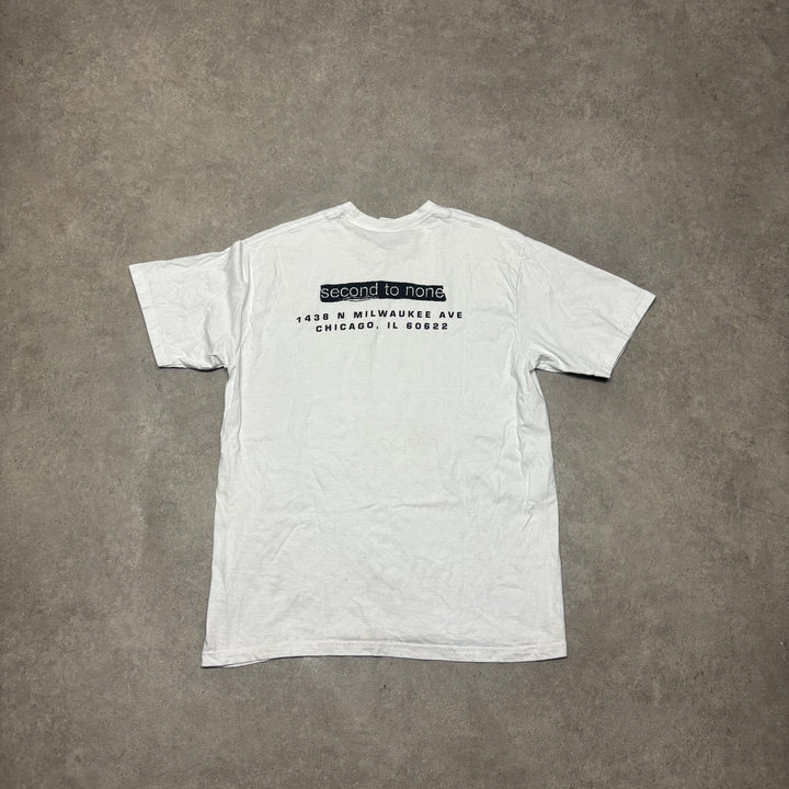 Supreme Chicago White Silver Box Logo T-Shirt (L)