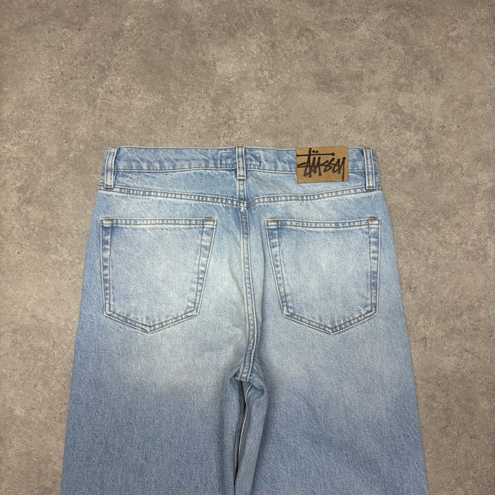 Stussy Relaxed Fit Light Blue Denim Jeans (30x32)