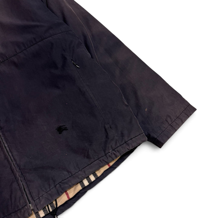 Vintage Burberrys Zip Up Jacket Faded Navy (M)