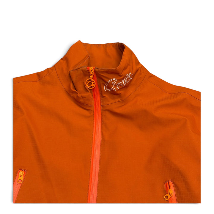 Corteiz RTW Gutta Waterproof  Jacket And Bottoms Orange (M)