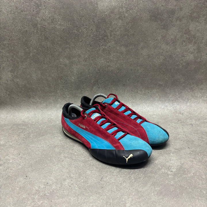 Vintage Puma Red & Blue Suede Racing Trainers (UK9.5)