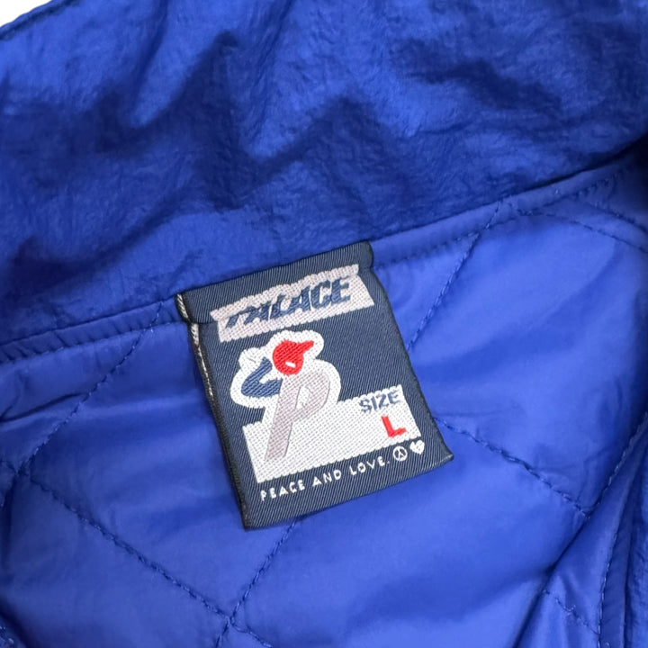 Palace Orange & Blue Breakout Half Zip Bomber Jacket (L)
