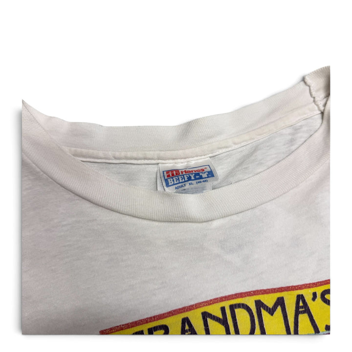 Vintage Grandma's Marathon Graphic T shirt White