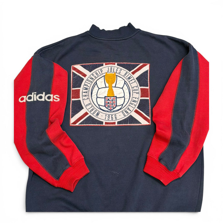 1995-96 England Adidas Haut D'entrainement Sweatshirt Navy (M)