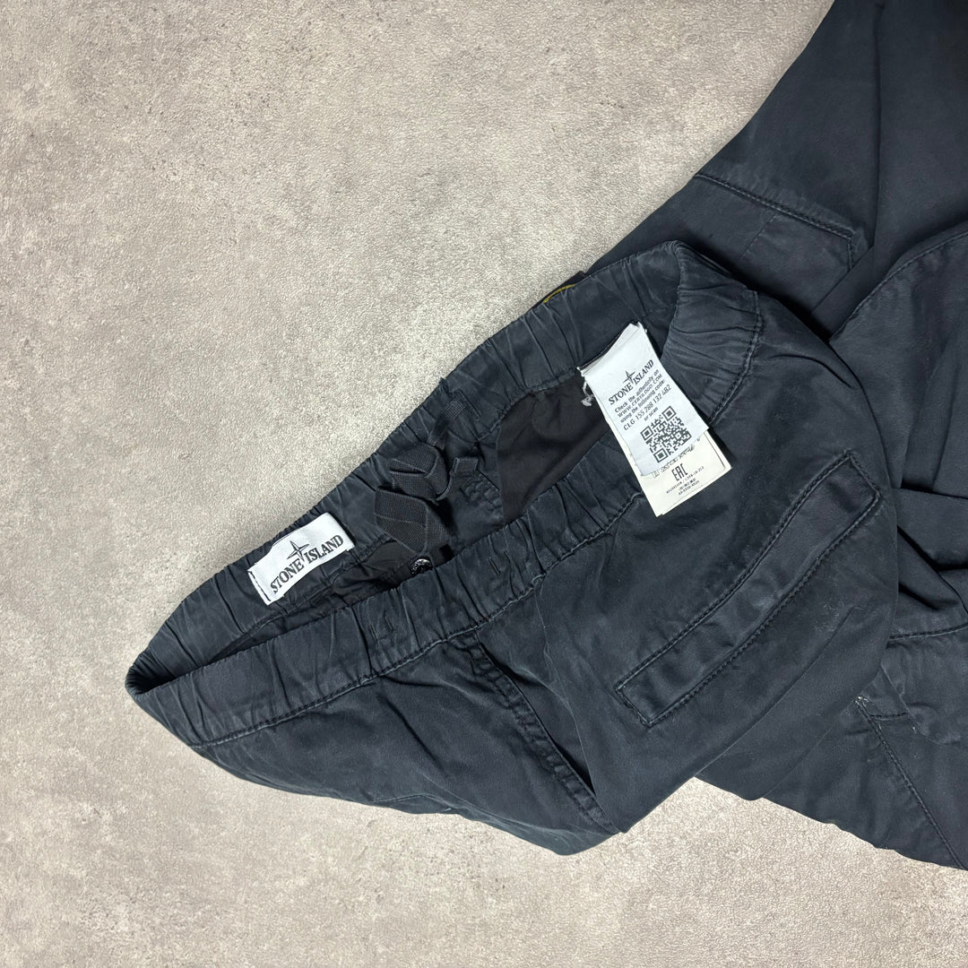 Stone Island Navy Cargo Trousers (34R)