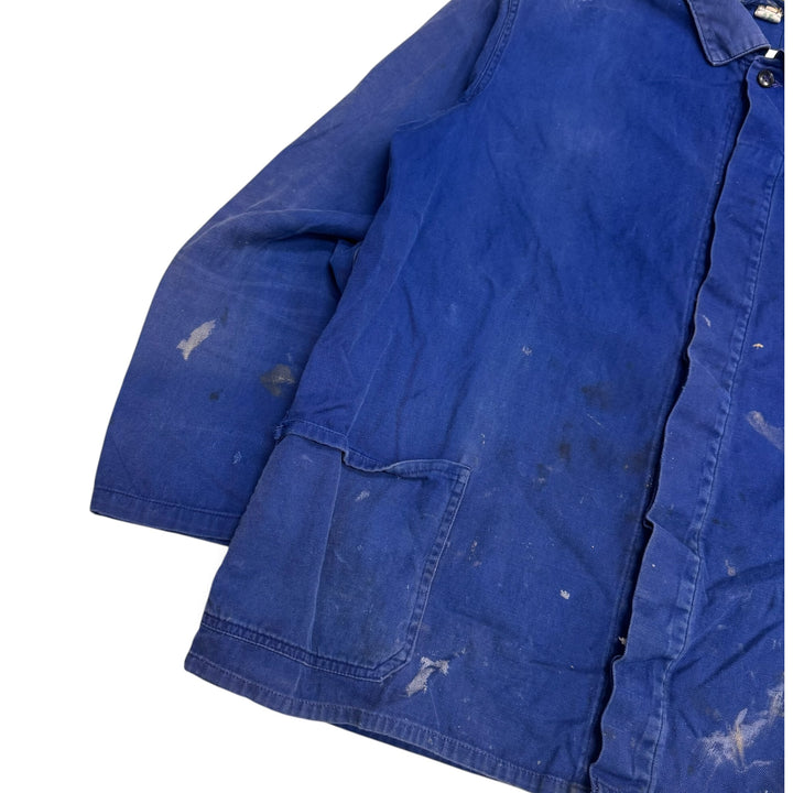 Vintage Distressed Blue French Chore Jacket (M)