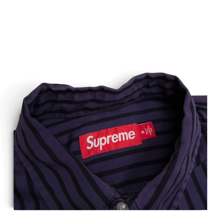 Supreme Stripe Shirt Purple (M)
