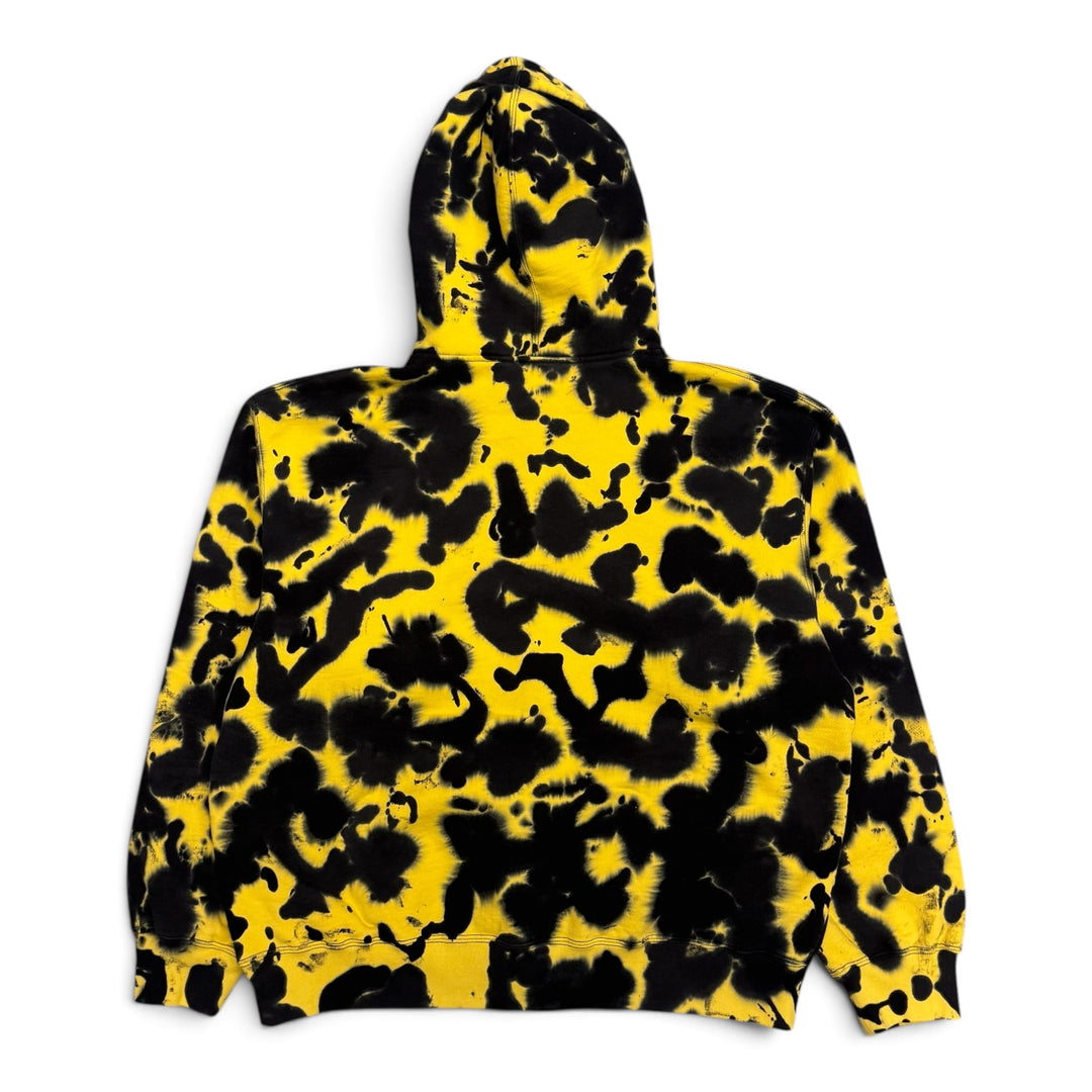 Supreme Yellow & Black Tye Die Small Box Zip Up Hoodie (L)