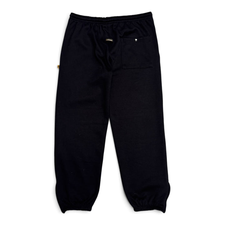 Vintage Akademiks Jeanius Black Embroidered Tracksuit Bottoms (L)