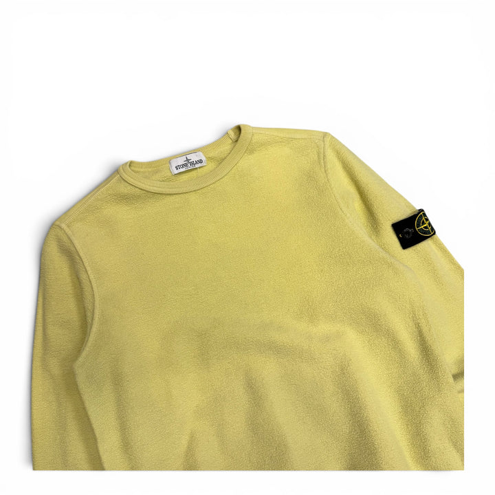Stone Island Crew Neck Fleece Material  Sweatshirt Lime (S)