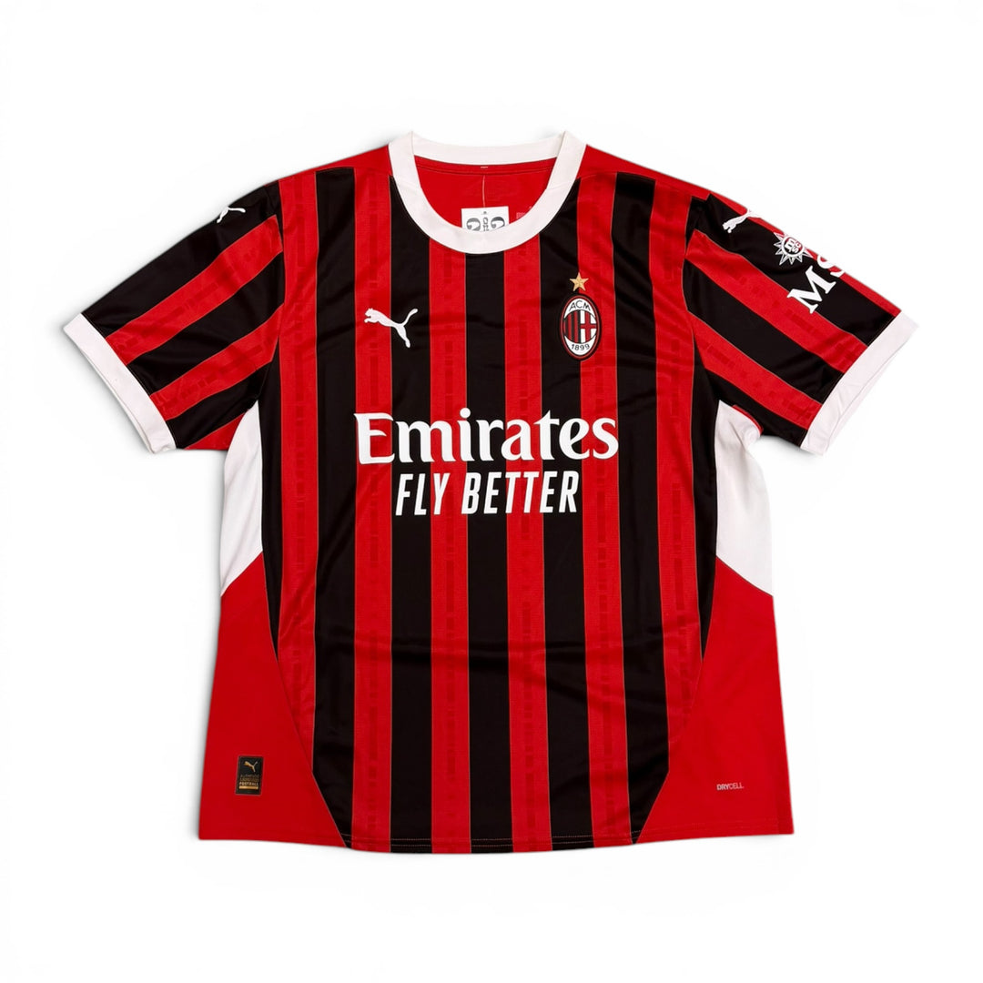 2024-25 AC Milan Home Football Shirt Red (XL)