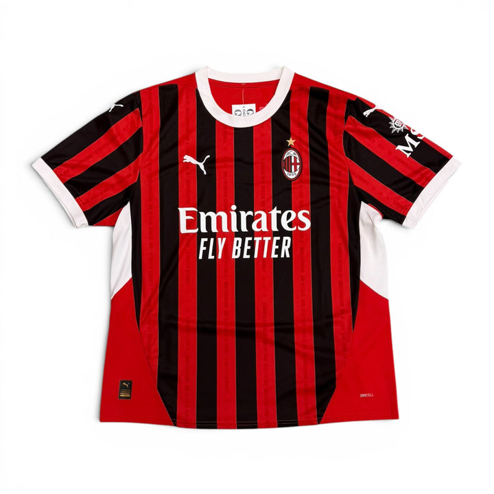 2024-25 AC Milan Home Football Shirt Red (XL)