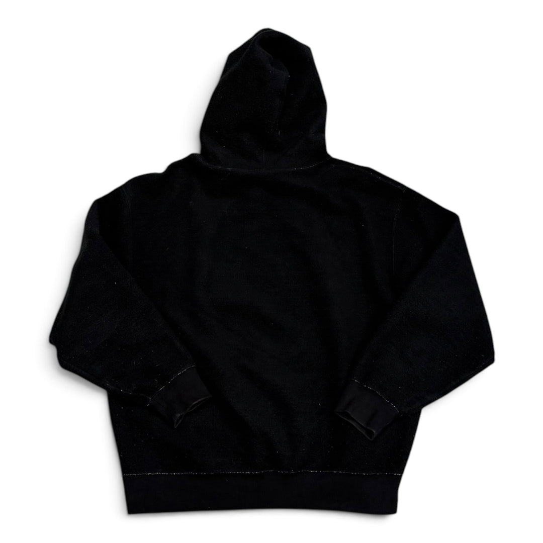 Supreme Black Box Logo Fleece Pullover Hoodie (L)