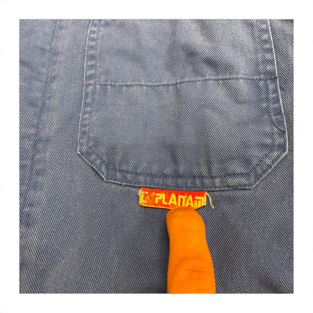 Vintage Distressed Blue French Chore Jacket (M)