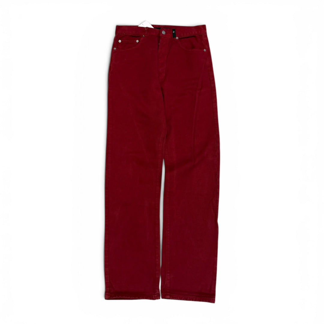 Vintage Stone Island Straight Fit Jeans Red 33"