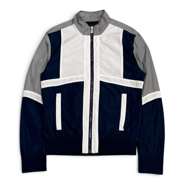 Bikkemberg White & Navy Tracksuit Jacket (M)