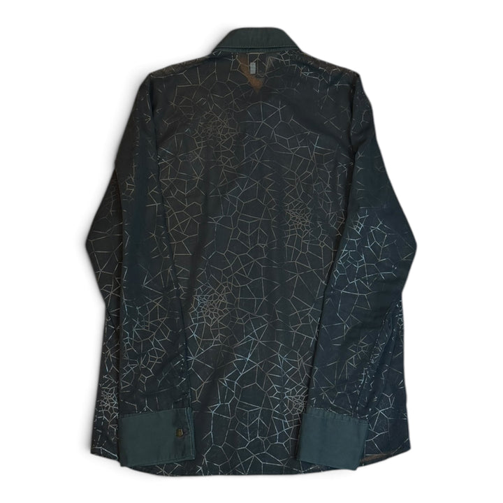 Vintage Versace Jeans Couture Black Transparent Long Sleeve Shirt (L)