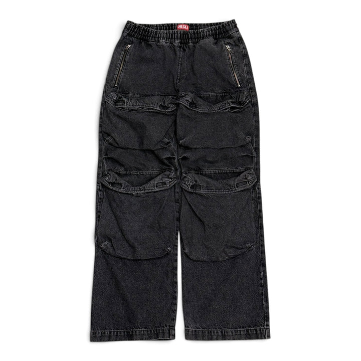 Diesel D - Baertson Denim Cargo Pants Black (32)