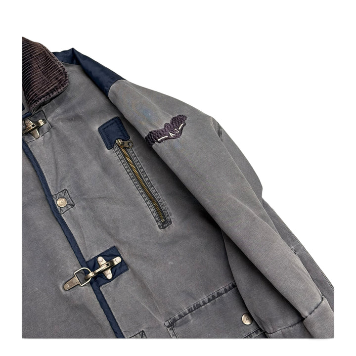 Vintage Armani Fireman Clasp Jacket Blue (XL)