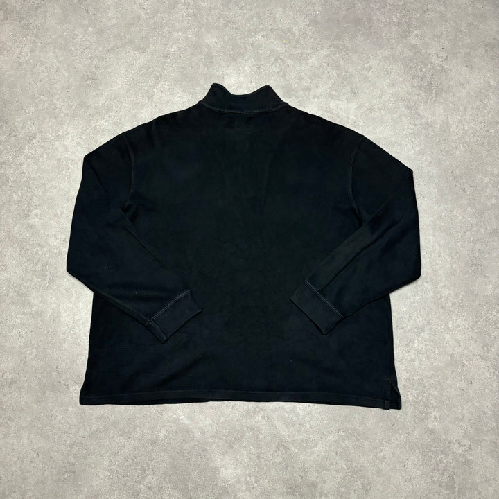 Vintage Polo Ralph Lauren Black Quarter Zip Jumper (XXL)