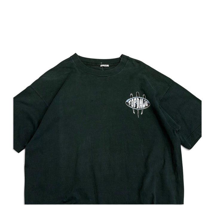 Vintage Single Stitch Top Dawg Graphic T shirt Green (XL)