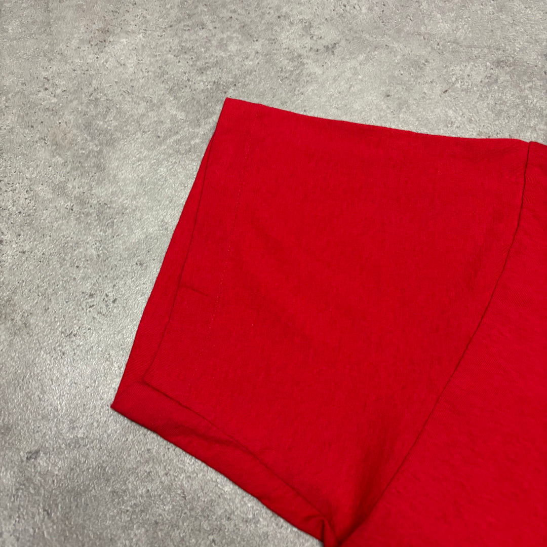 90's Vintage Madonna Red Graphic T-Shirt (XL)