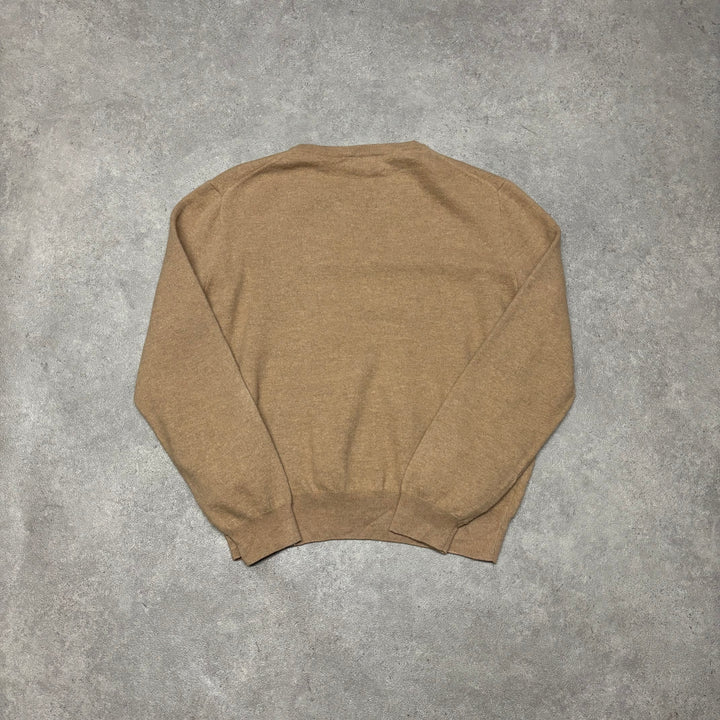 Vintage Polo Ralph Lauren Beige Wool Knitted Sweater (M)