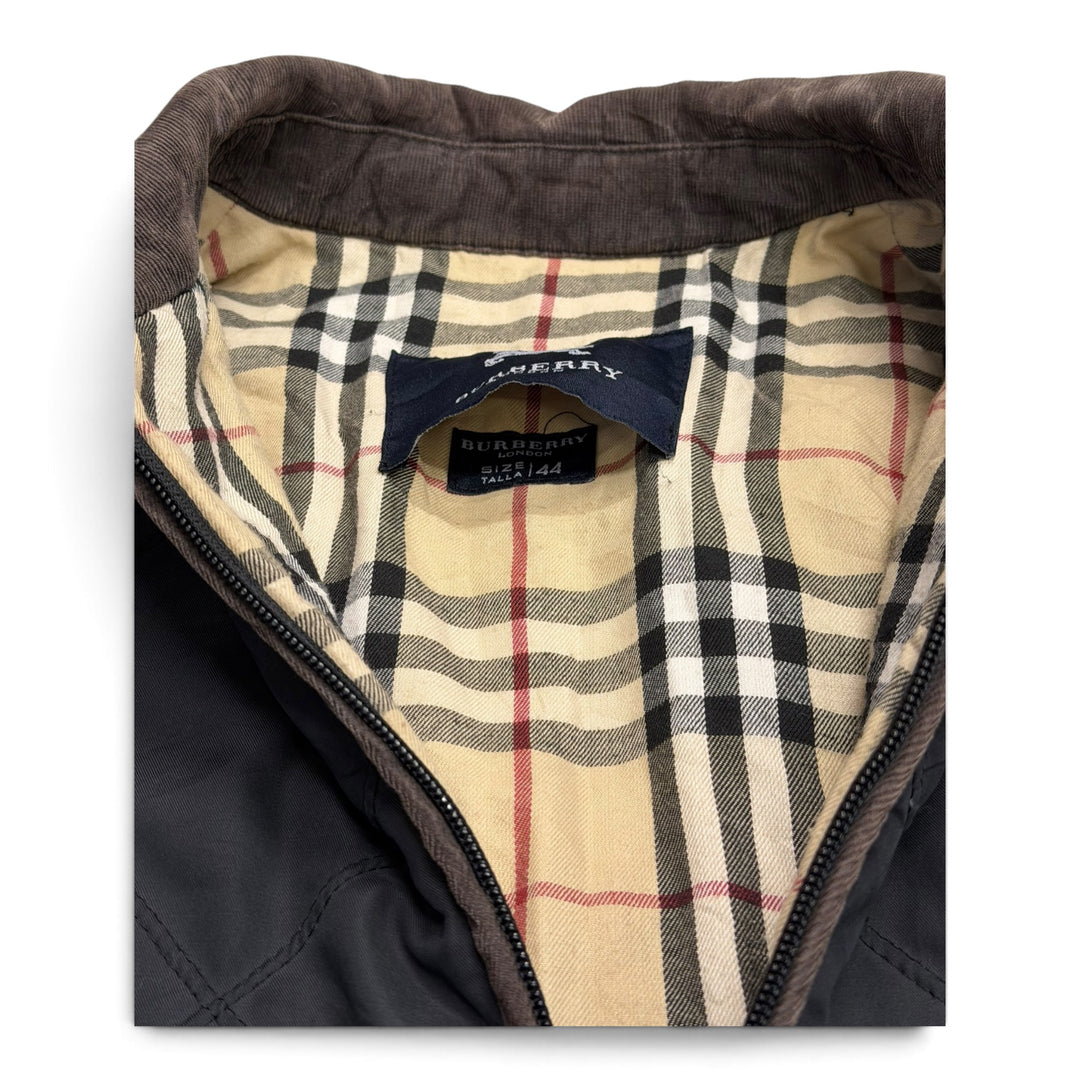 Vintage Burberrys Quilted Jacket Navy (M)