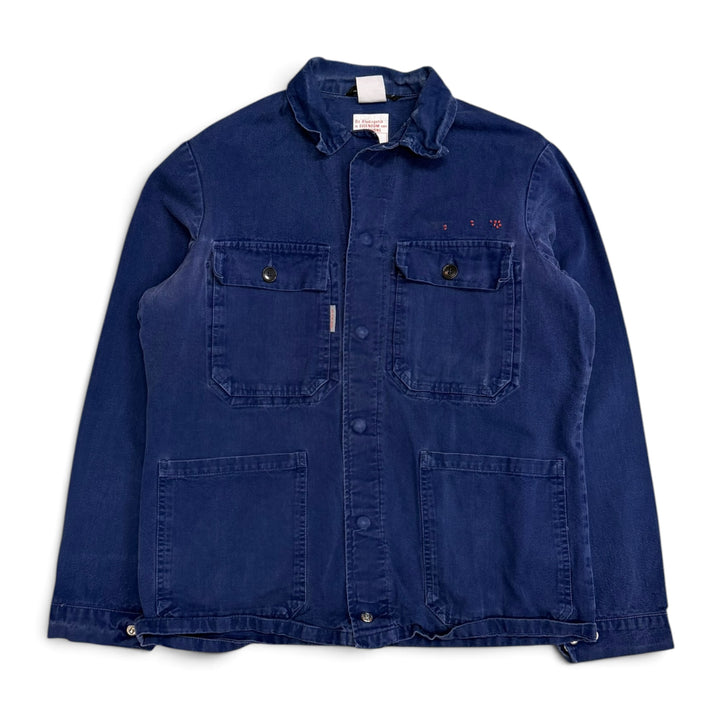 Vintage French Chore Jacket Faded Navy  (S)