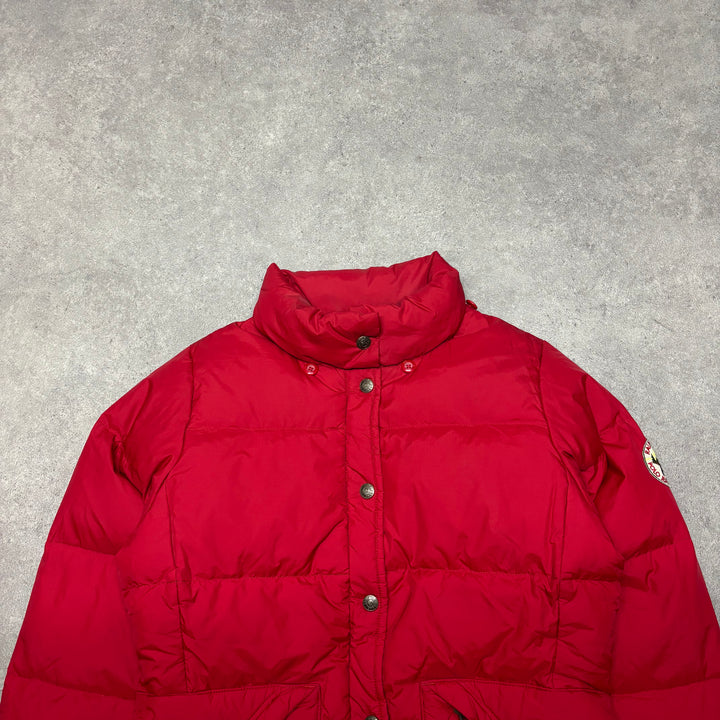 Vintage Polo Ralph Lauren Jeans Red Puffer Jacket (XS)