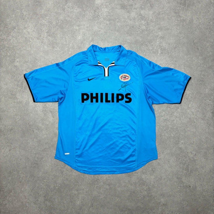 2002' Vintage Nike PSV Blue Away Football Shirt (L)