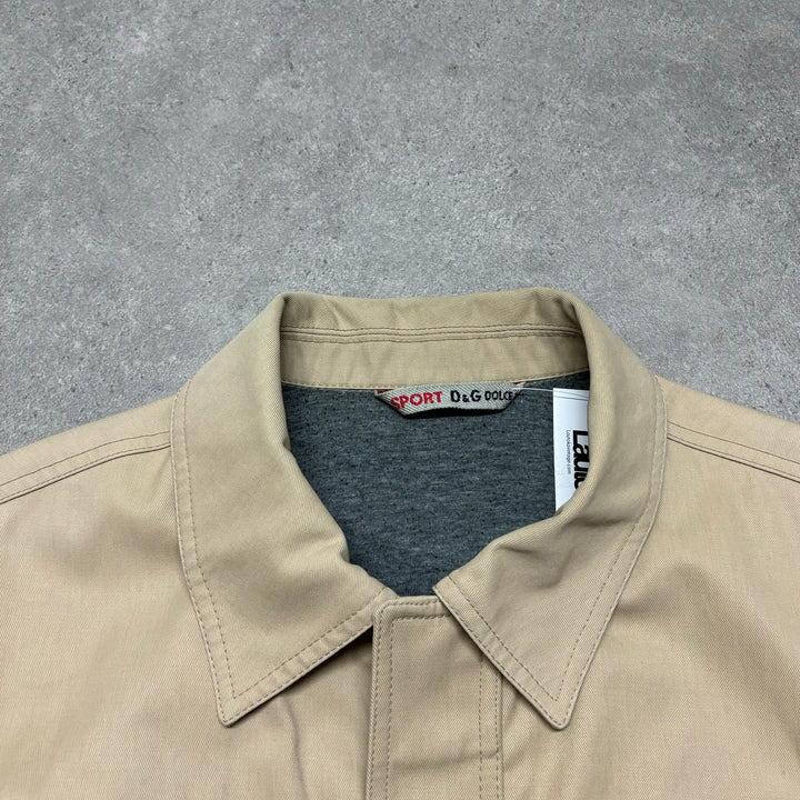 Vintage D&G Cream Collared Chore Jacket (XL)