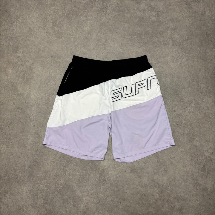 Supreme Curve Nylon Light Purple Shorts (L)