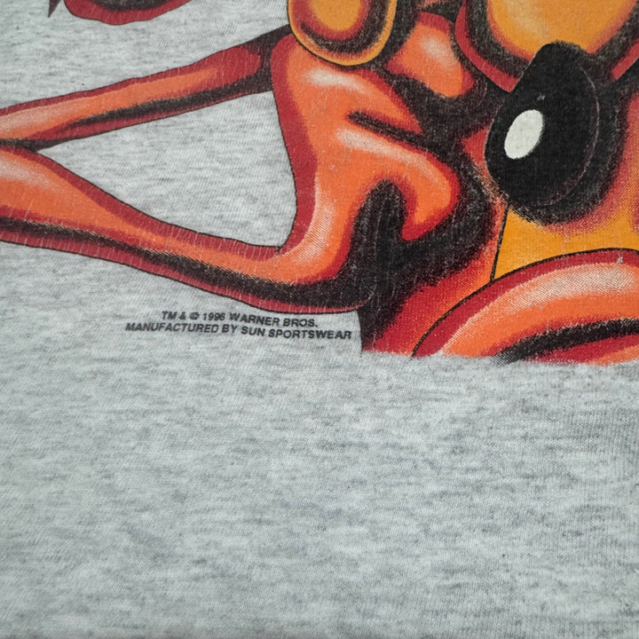 Vintage 1996 Wylie Coyote Grey T-Shirt (XXL)
