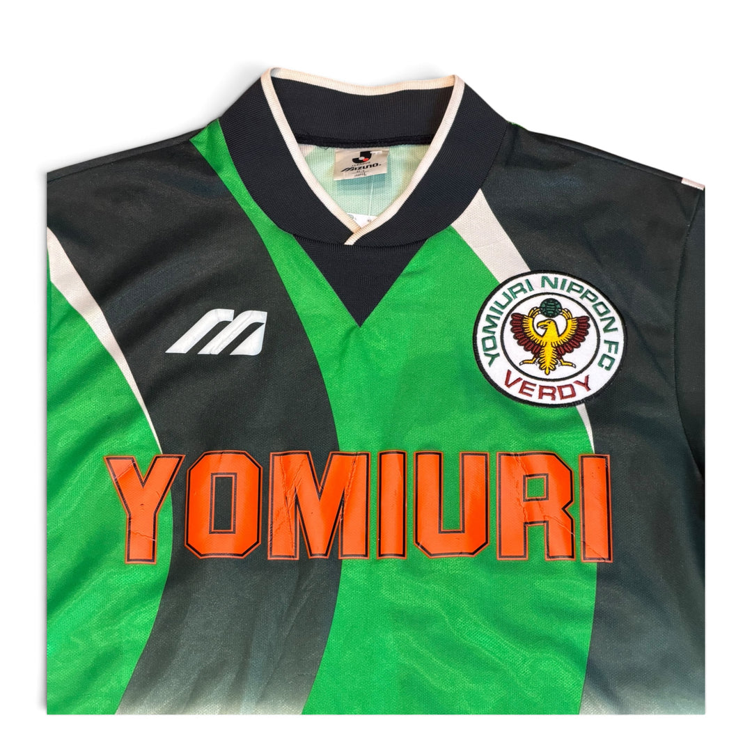 1995/1996 Vintage Verdy Kawasaki Mizuno Home Football Top (L)