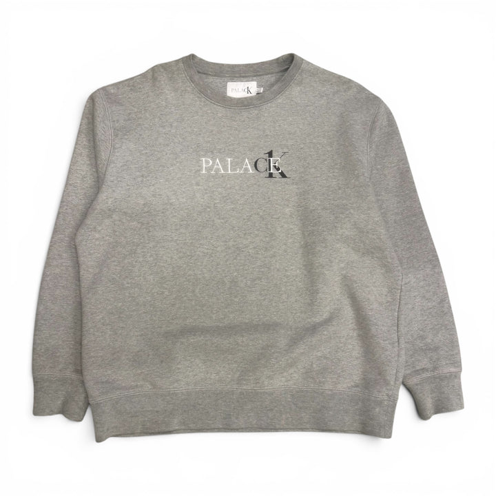 Palace X Calvin Klein Crewneck Sweatshirt Grey (XL)