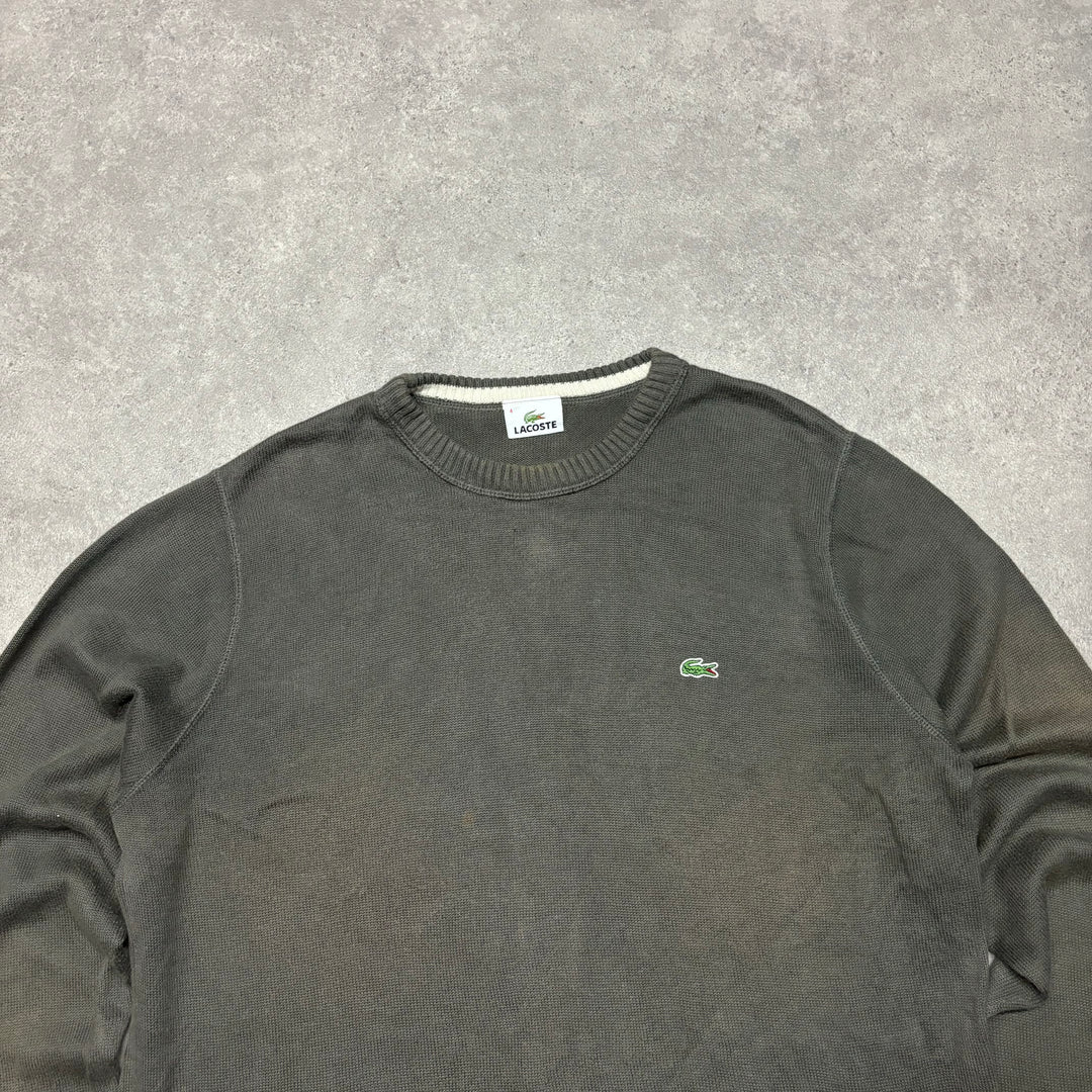 Vintage Lacoste Dark Green Knitted Jumper (L)