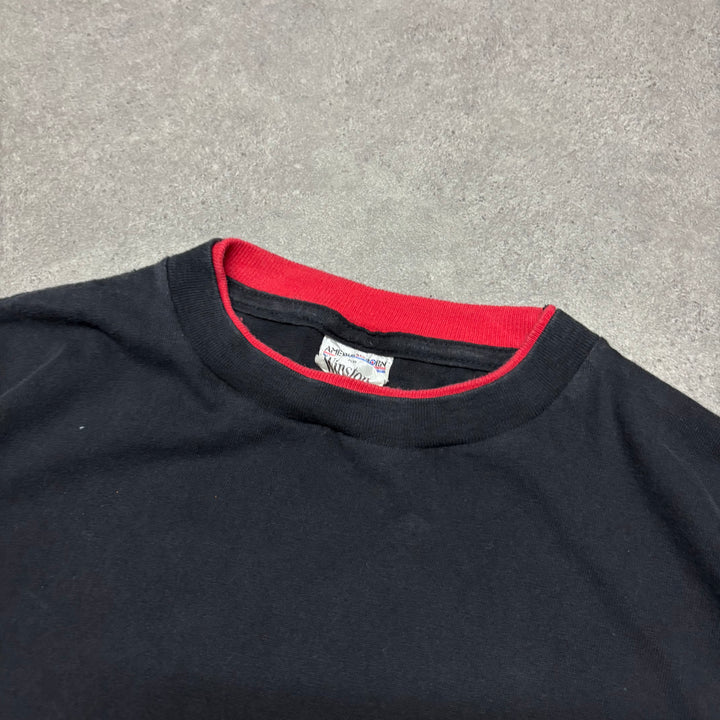 Vintage Winston Racing Black Graphic Pocket T-Shirt (XL)
