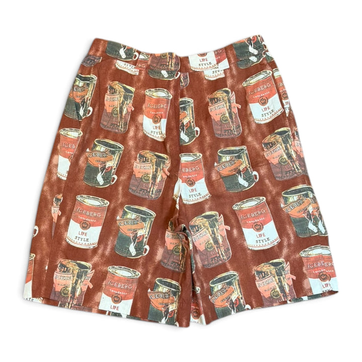 Vintage Iceberg Red Soup Can Print patterned Shorts (30)