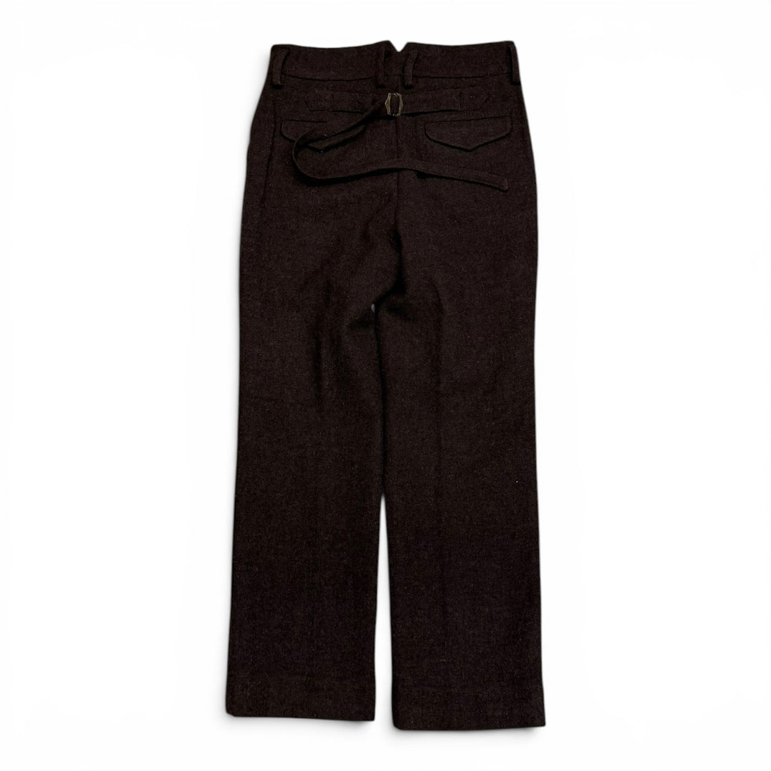 Youth In Balaclava Plastic Surgery Wool Trousers Brown (M)