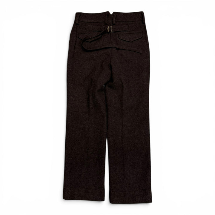 Youth In Balaclava Plastic Surgery Wool Trousers Brown (M)