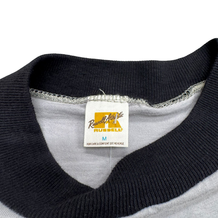 1980's Vintage L.A. Raiders Grey Ringer T-Shirt (M)