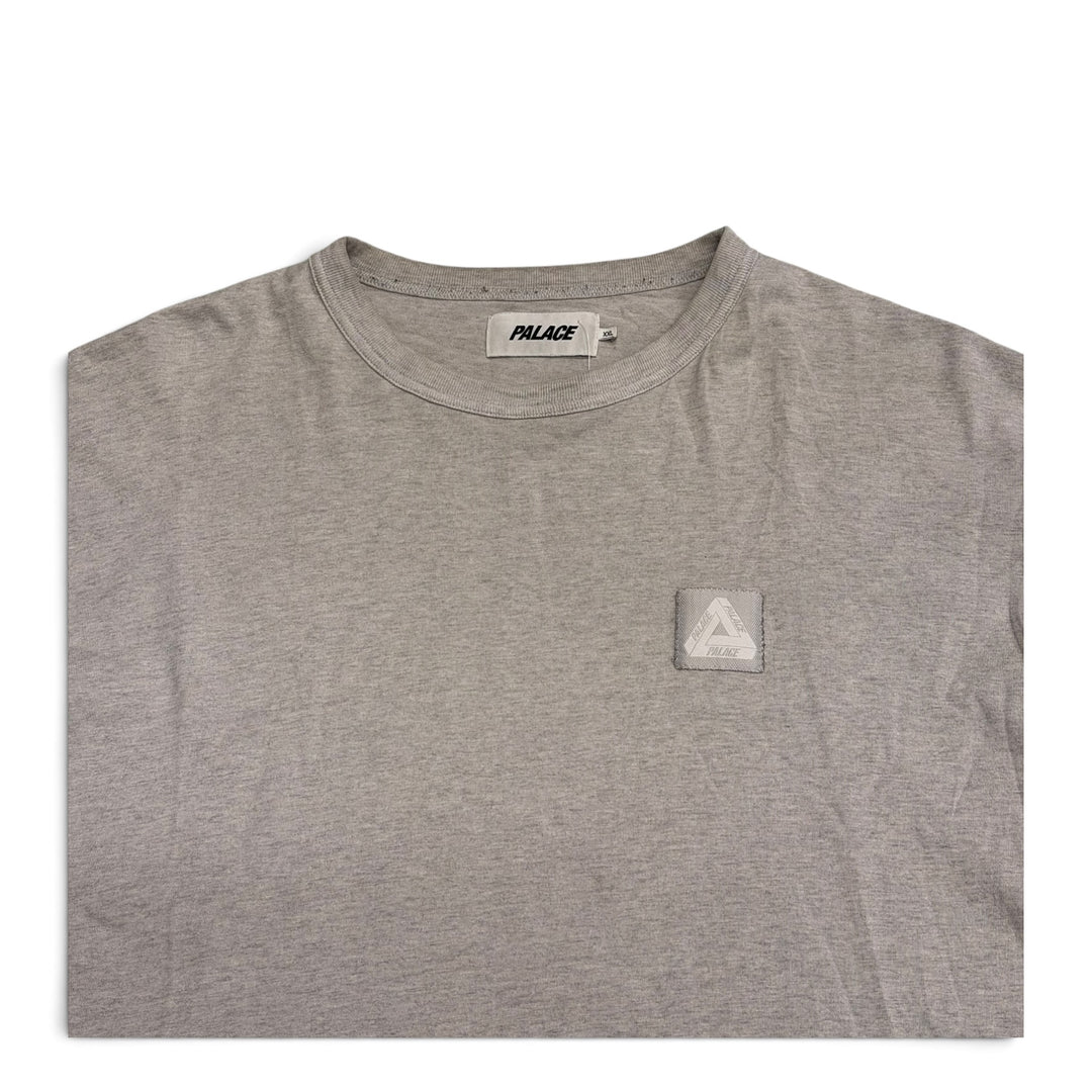 Palace Square Patch Long Sleeve T shirt Gray (XXL)