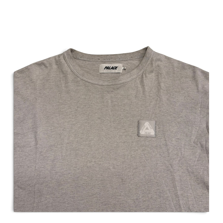 Palace Square Patch Long Sleeve T shirt Gray (XXL)