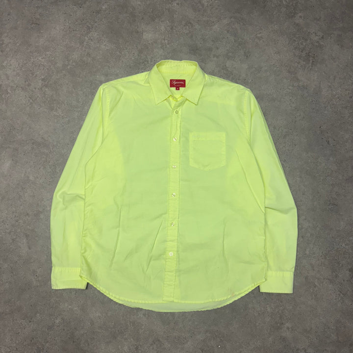 Supreme Yellow Long Sleeve Shirt (M)