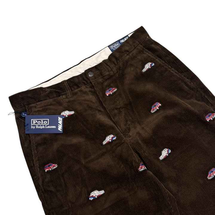 Palace x Ralph Lauren Brown Corduroy GTI Trousers (34)