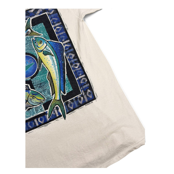 Vintage Single Stitch Speedo Graphic T shirt White (L)