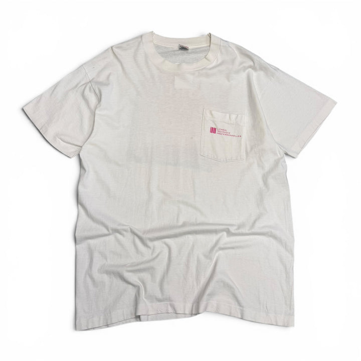 90's Vintage L'oreal White Graphic T-Shirt (XL)