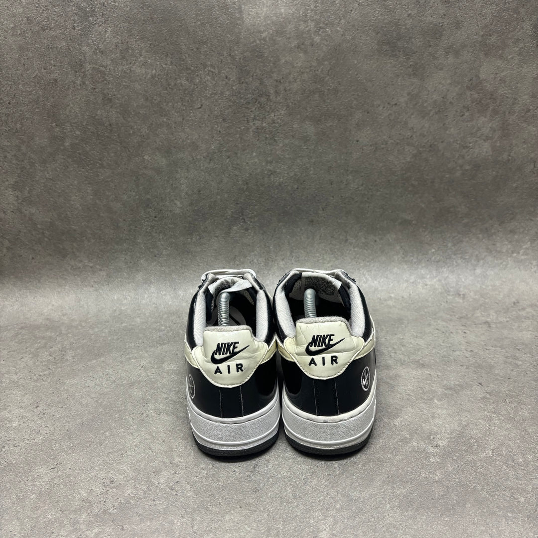 Vintage 2005 Air Force One Black & White Patent Casual Trainers (UK8.5)