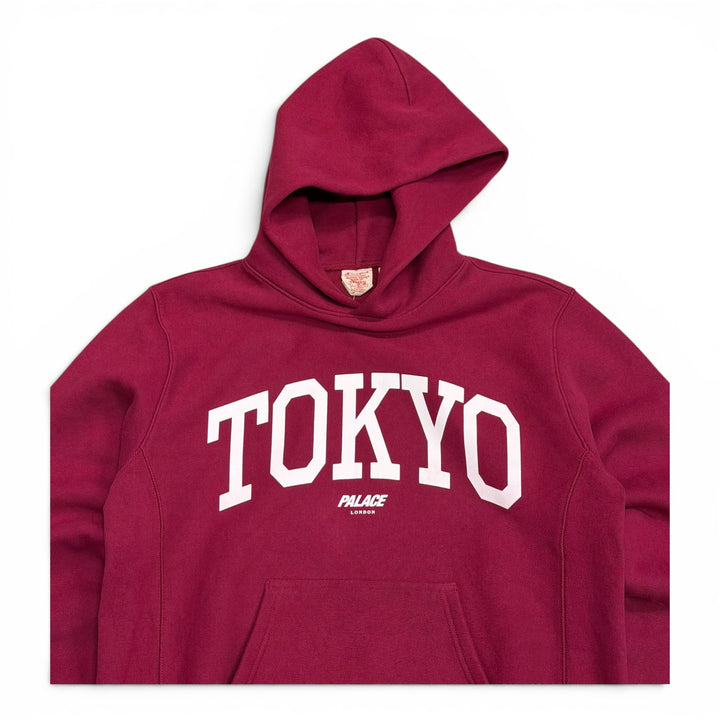 Palace x Champion Tokyo Shop Burgundy Hoodie (M)